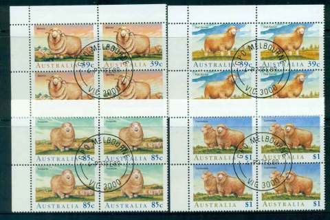 Australia-1989-Sheep-in-Australia-Blk-4-CTO-lot52161