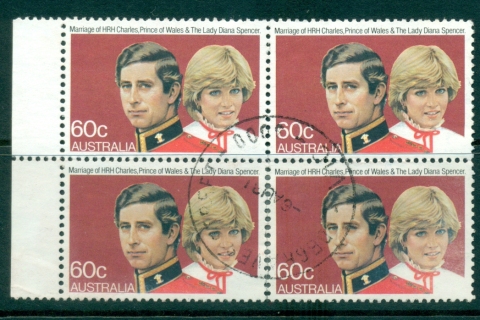 Australia-1981-60c-Charles-Diana-Blk-4-vert-separation
