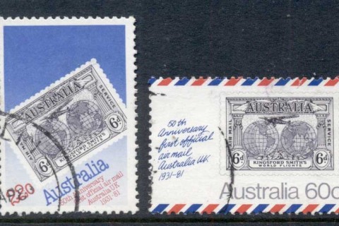 Australia-1981-Australian-UK-Airmail-Flight-FU