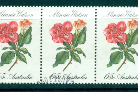 Australia-1982-65c-Roses-Str-4-FU-lot33965