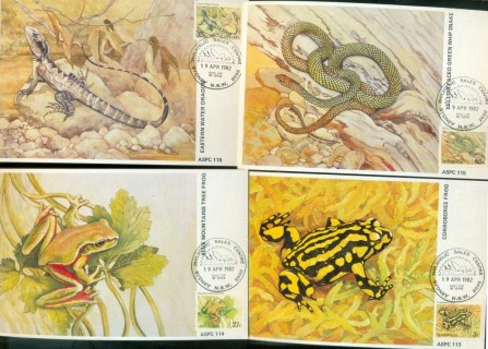 Australia-1982-Animals-Iia-4x-Maxicard-lot80494