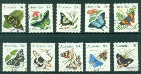 Australia-1983-Insects-Butterflies-FU