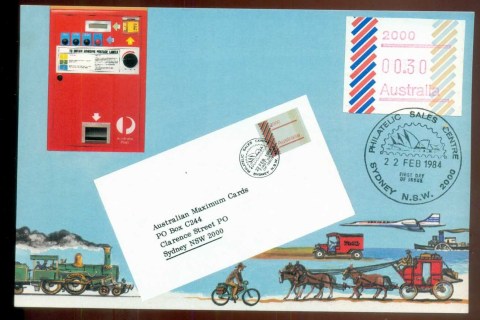 Australia-1984-Barred-Edge-FRAMA-Maxicard-lot80456