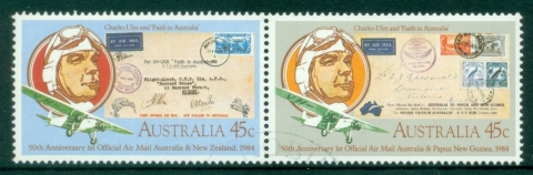 Australia-1984-Official-Air-Mail-Service-pair-FU