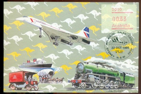 Australia-1985-Kangaroo-FRAMA-Maxicard-lot80459