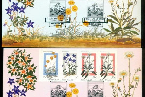 Australia-1986-Alpine-Wildflowers-2-Maxicards-lot80465