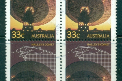 Australia-1986-Halleys-Comet-Blk-4-FU-lot34317