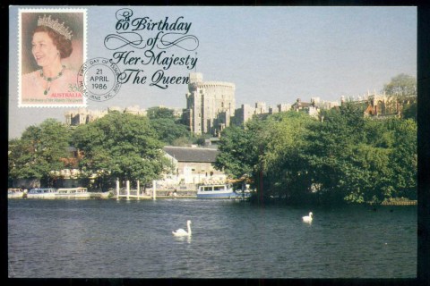 Australia-1986-QEII-60th-Birthday-Maxicard-lot80476