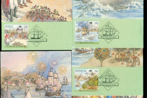 Australia-1987-First-Fleet-Rio-de-Janeiro-5x-Maxicard-lot80498