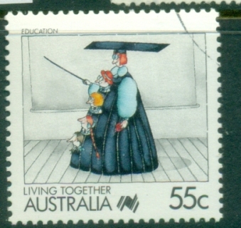 Australia-1988-Living-Together-55c-FU