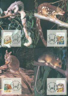 Australia-1990-Animals-of-the-High-Country-4xMaxicards