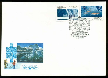 Australia-1990-Antarctic-Science-Russia-FDC-Lot19592