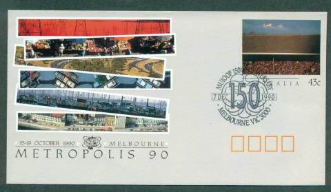 Australia-1990-Metropolis-90-Pictorial-Postmark-FDI-PSE-lot52259