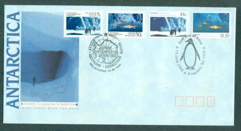 Australia-1990-Scientific-Co-operation-in-Antarctica-USSR-Stamps