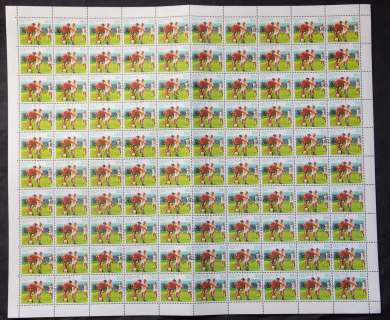 Australia-1991-90c-Soccer-CTO-Sheet-FV-90-lot48936