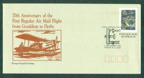 Australia-1991-Geraldton-to-Derby-Airmail-Flight-Anniv.jpg.-FDI-PSE-