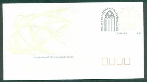 Australia-1991-World-Council-of-Churches-Pictorial-Postmark-FDI-PSE-lot52258