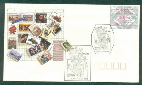 Australia-1992-Brisbane-Stamp-Coin-Show-FDC-lot52399