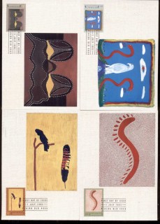 Australia-1993-Aboriginal-Art-4x-Maxi-Cards