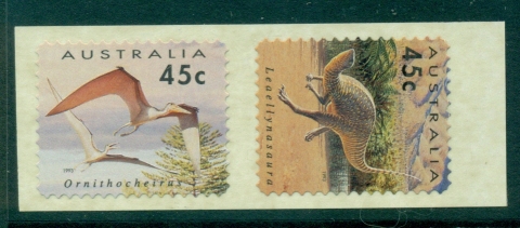 Australia-1993-Dinosaurs-PS-2x45c-MUH-Lot29717