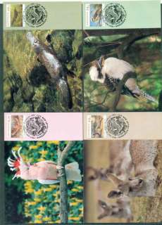 Australia-1993-Native-Wildlife-Maximum-Cards-4-lot49198