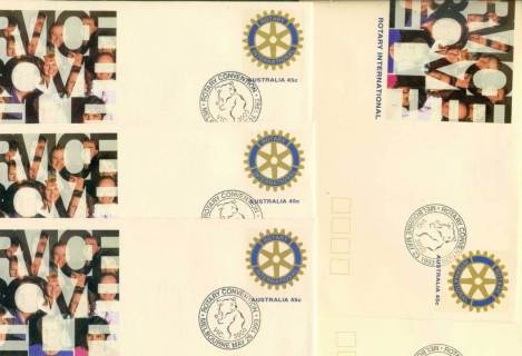 Australia-1993-Rotary-Convention-Pictorial-Postmark-FDI-5xPSE-lot52294