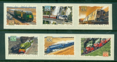 Australia-1993-Trains-PS-Strip-2x3-MUH