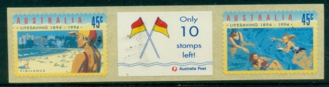 Australia-1994-Lifesaving-label-PS-MUH