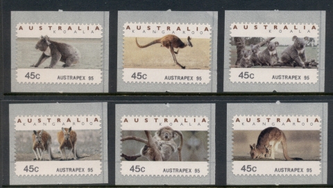 Australia-1995-CPS-Koalas-Kangaroos-AUSTRAPEX-95-MUH