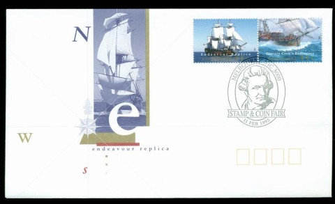 Australia-1995-Endeavour-Melbourne-Stamp-Fair-FDC-Lot19557