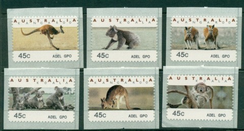 Australia-1995-Koalas-Roos-CPS-ADEL-GPO-MUH-Lot18625