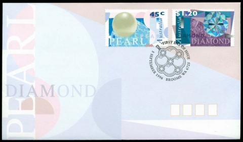 Australia-1996-Diamond-Pearls-FDC-Lot19537