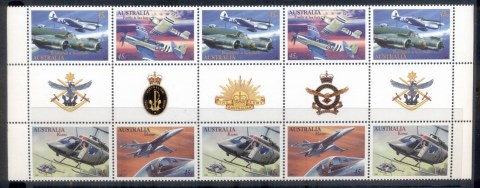 Australia-1996-Military-Aviation-gutter-blk10-MUH