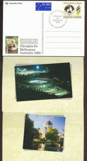 Australia-1996-Olympics-PPC-FDC-3-Lot14197