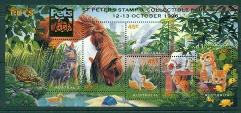 Australia-1996-Pets-MS-Opt-St-Peters-MUH-Lot27074