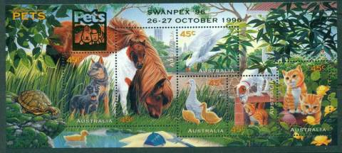 Australia-1996-Pets-MS-Opt-Swanpex-MUH-Lot27076