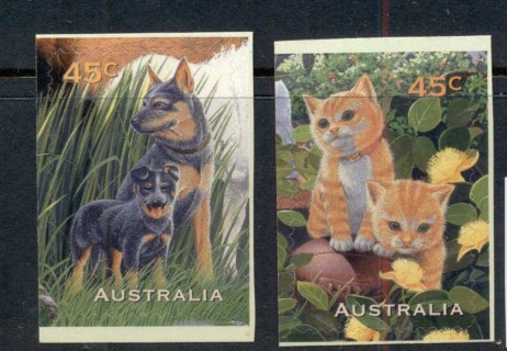 Australia-1996-Pets-Stamp-Collecting-Month-PS-ex-booklet-MUH