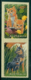 Australia-1996-Pets-Stamp-Collecting-Month-PS-pair-MUH