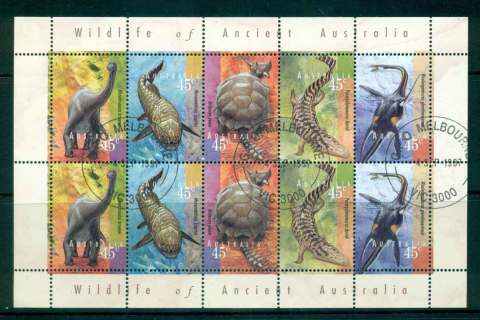 Australia-1997-Wildlife-of-Ancient-Australia-MS-FDI-CTO-lot52123