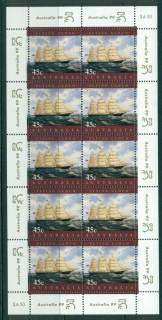 Australia-1998-45c-maritime-Heritage-Sheetlet-Opt-Australia-99-MUH-Lot27019