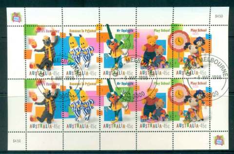 Australia-1998-Childrens-television-MS-FDI-CTO-lot52120