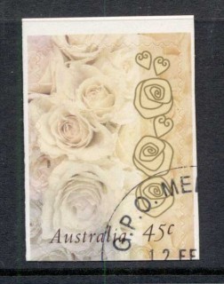 Australia-1998-Greetings-Champagne-Roses-PS-CTO