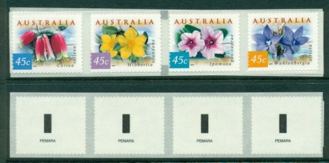 Australia-1999-Coastal-Flowers-Strip-Pemara-PS-MUH-Lot18597