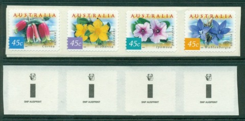 Australia-1999-Coastal-Flowers-Strip-SNP-1K-PS-MUH-Lot18591