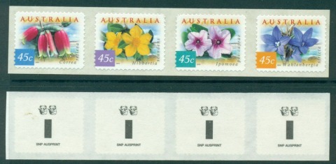 Australia-1999-Coastal-Flowers-Strip-SNP-2K-PS-MUH-Lot18592