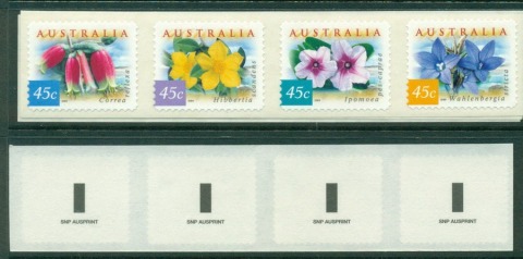 Australia-1999-Coastal-Flowers-Strip-SNP-PS-MUH-Lot18590