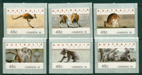 Australia-1999-Koalas-Roos-CPS-Congress-99-MUH-Lot18653