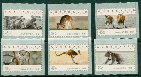 Australia-1999-Koalas-Roos-CPS-Swanpex-99-MUH-Lot18620