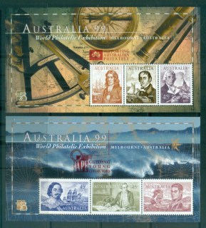 Australia-1999-Navigators-Perfin-APF-Opts-2xMS-MUH-lot81187