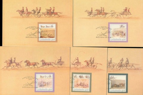 Australia-1990-Gold-Fever-5x-Maxicard-lot80499